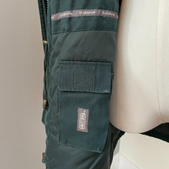 Liz Claiborne Vintage Utility Jacket | Forest Green - Picture 5 of 8